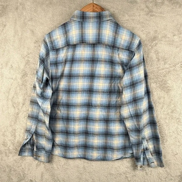 Patagonia Conversion Fjord Flannel Shirt Mens M Blue Cotton Outdoors Casual - Picture 2 of 9